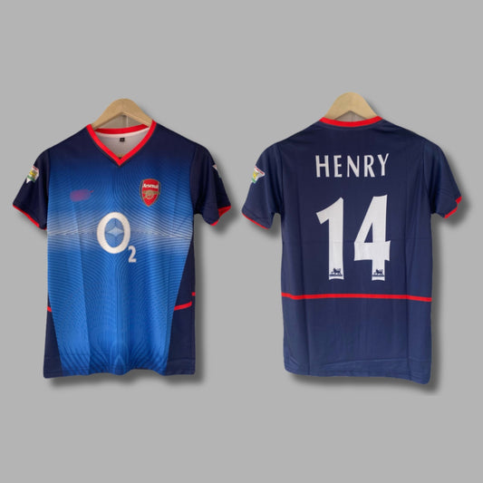 Arsenal 2002-03 Away kit Henry Half Sleeve Sublimation - P2136 | Jersey Kada