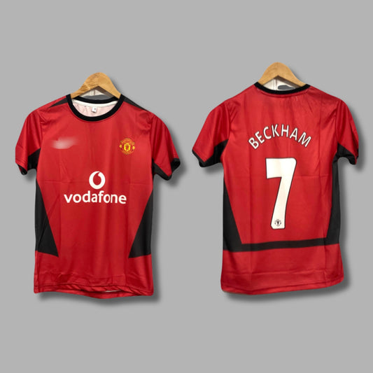 Man United 2002-04 Beckham home jersey Half Sleeve Sublimation P12 | Jersey Kada
