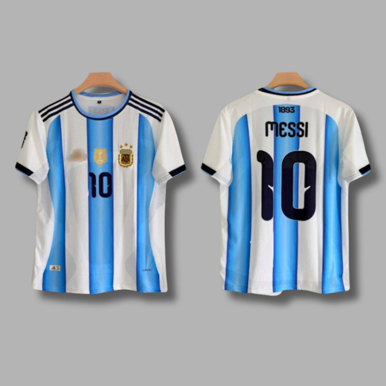 Argentina 2026 World Cup Home Kit Messi Half Sleeve Embroidery - P1220 Jersey Kada