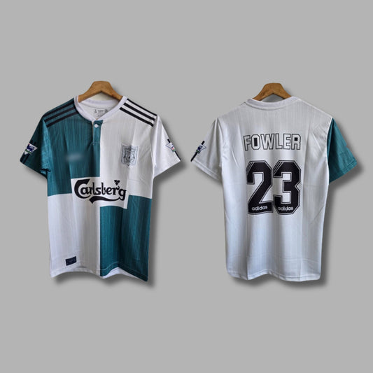 Liverpool 1995/96 Away jersey Half Sleeve Chinese Collar Embroidery - P795 | Jersey Kada