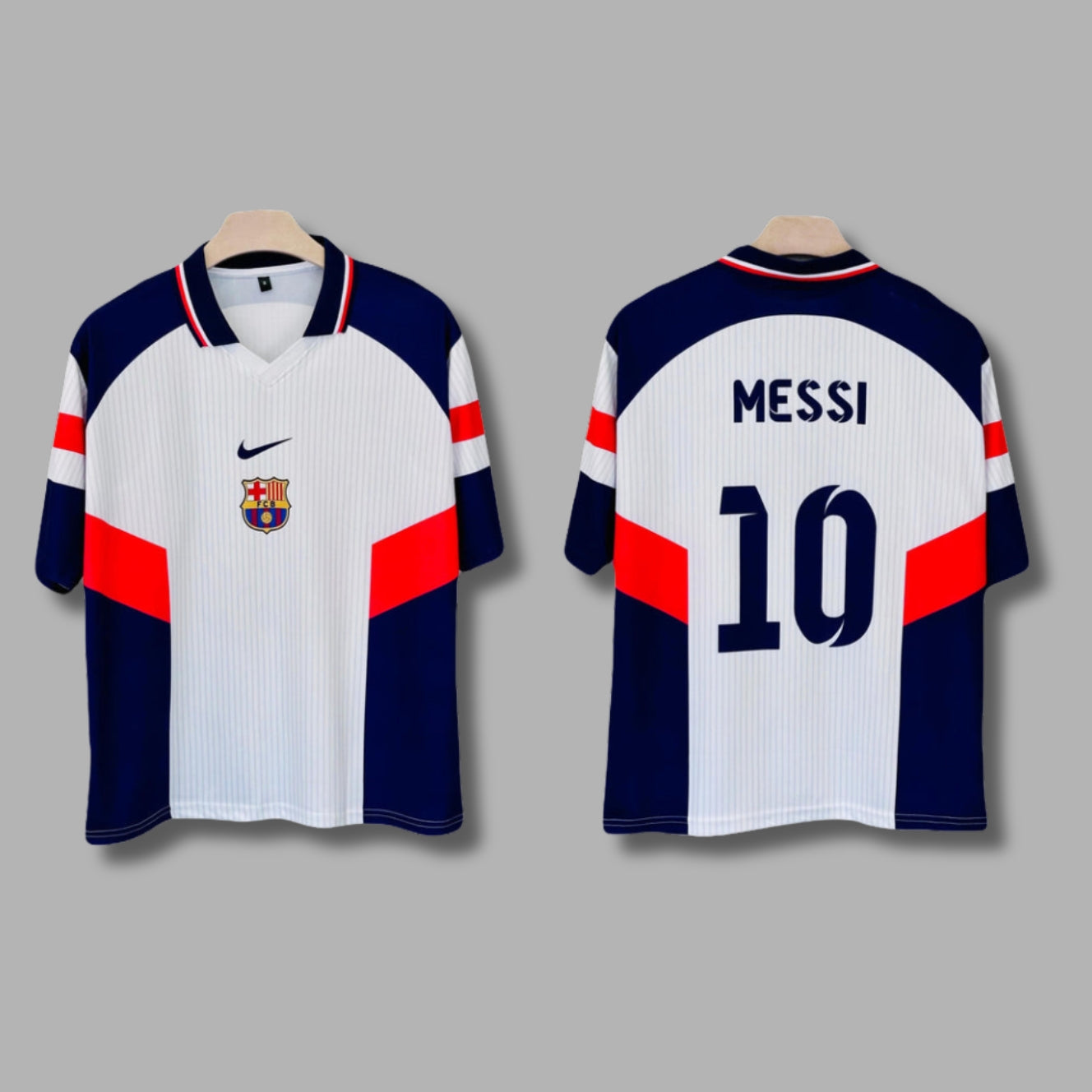 Barcelona Messi Special edition Five Sleeve Collar Sublimation | Jersey Kada