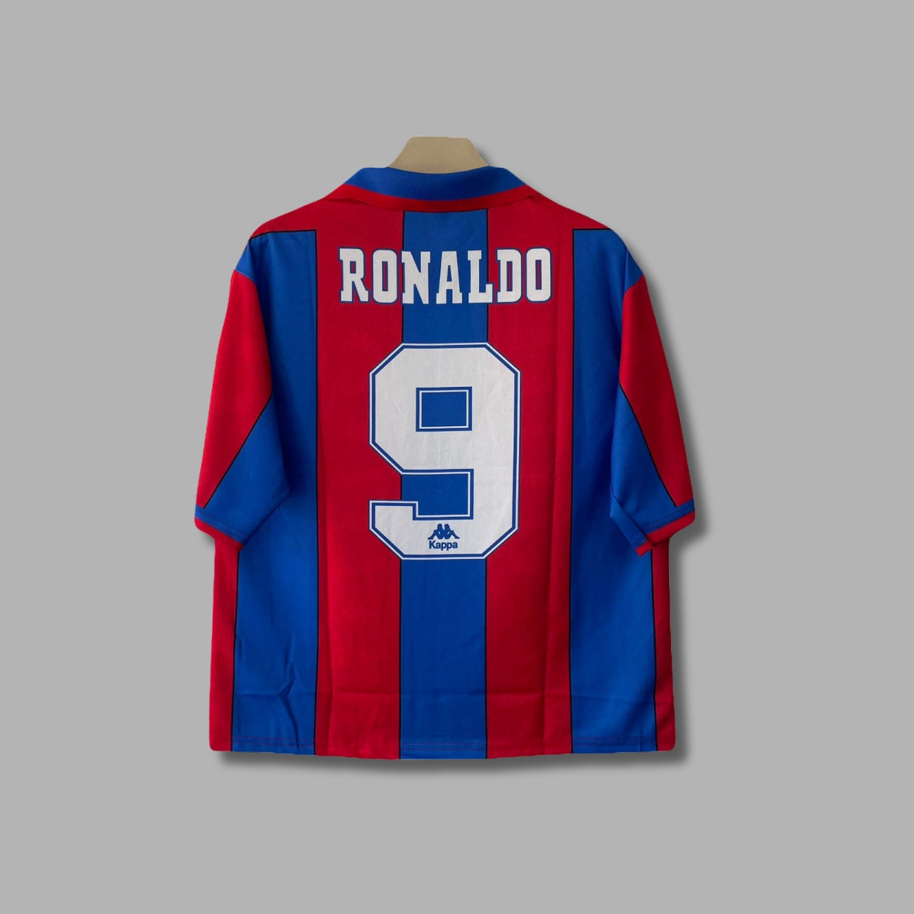 Barcelona 1996 Home Ronaldo Nazario Five Sleeve Collar Sublimation P1851 | Jersey Kada