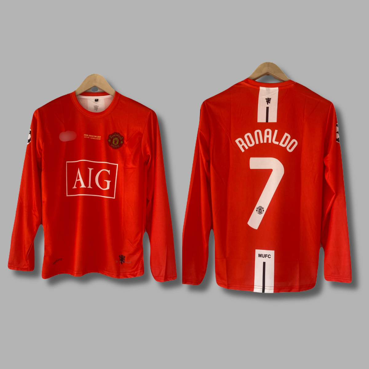 Ronaldo manchester united 2008 full sleeve embroidery - P2573 | Jersey Kada