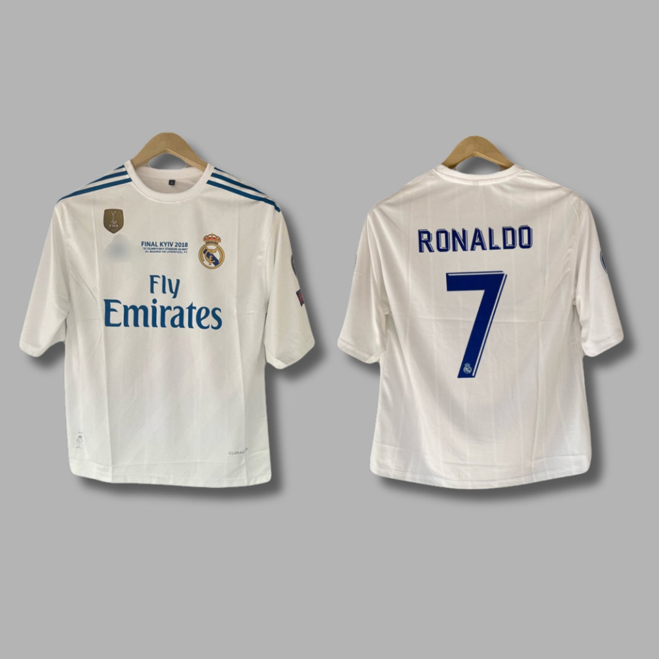 Real madrid 2018 Ronaldo home jersey five sleeve Sublimation -P105 | Jersey Kada