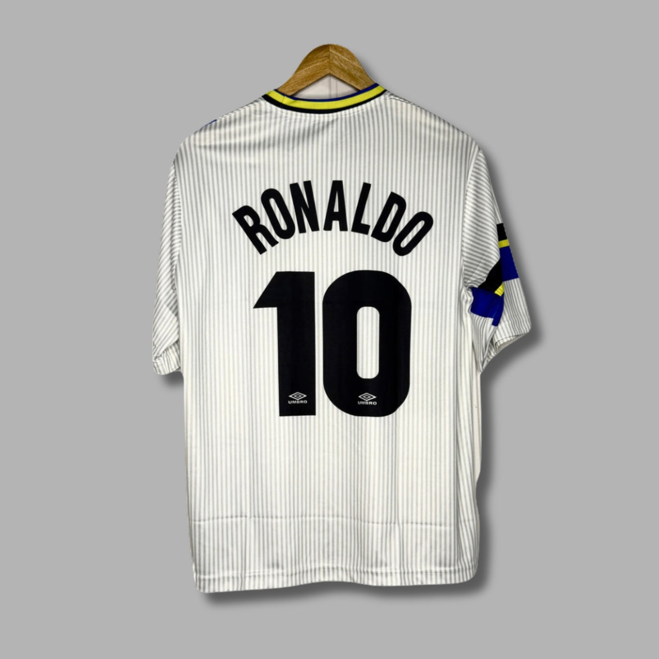 Inter Milan 1997-98 Home Kit Ronaldo Nazario Five Sleeve Sublimation -P716 | Jersey Kada