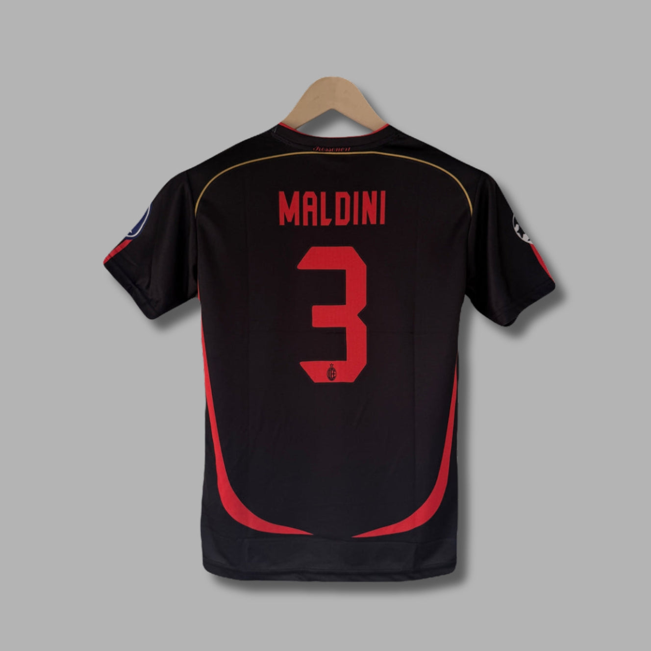 Ac Milan 2007 Maldini Half Sleeve Embroidery | Jersey Kada