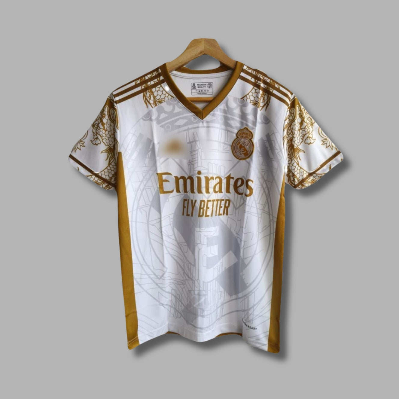 Real Madrid 2024/25 Golden Special Edition Half Sleeve Embroidery P283 | Jersey Kada