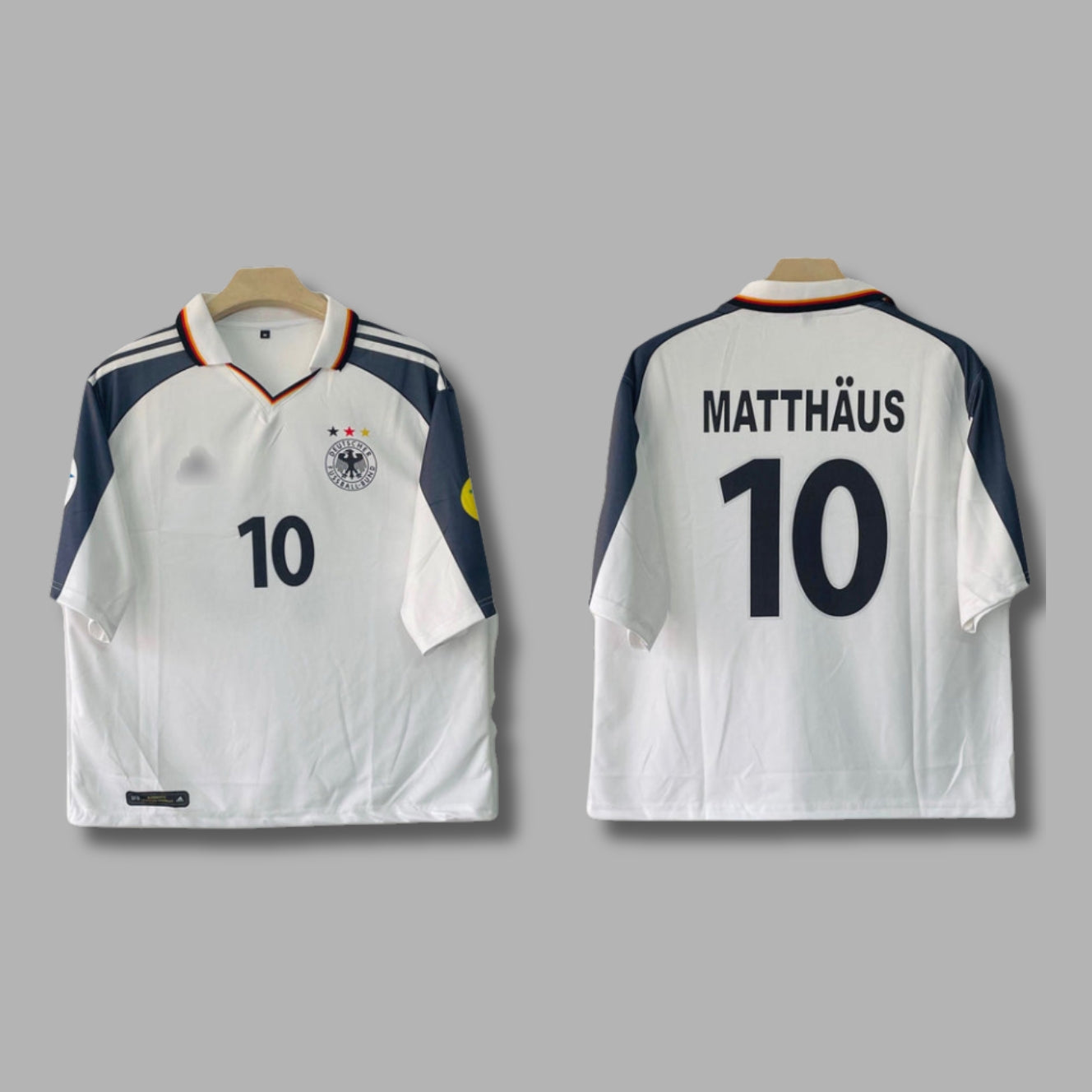 Germany 1996 Matthaus Home  Five Sleeve Collar Sublimation P1761 | Jersey Kada