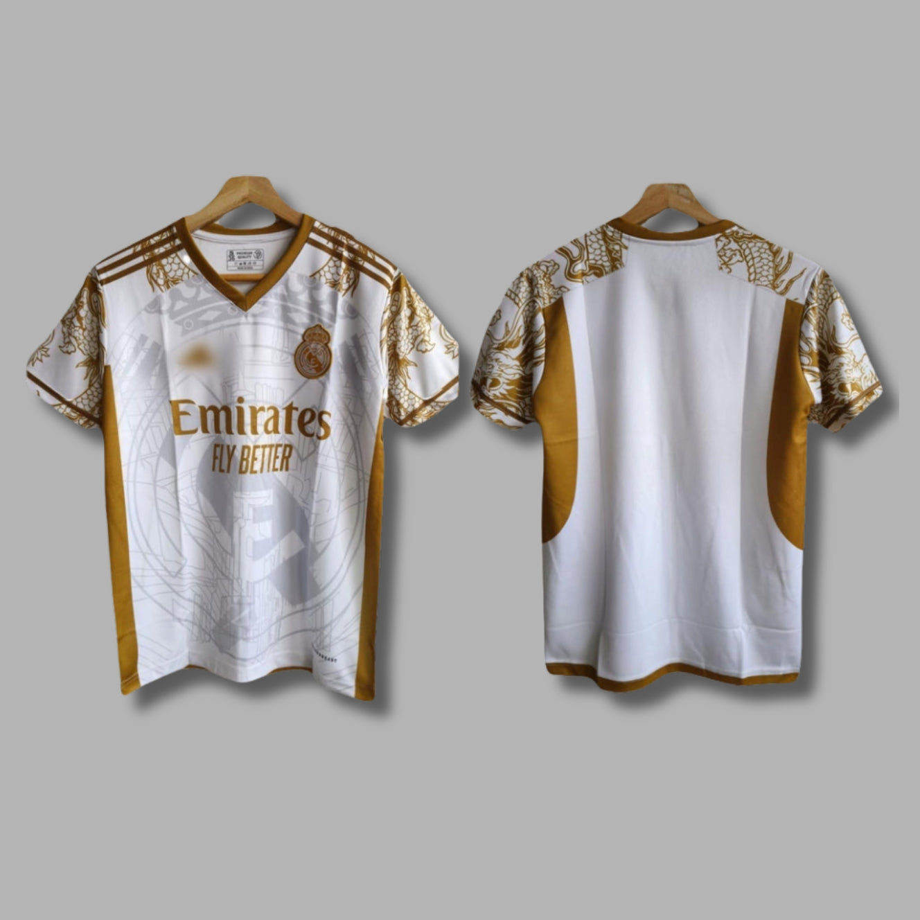 Real Madrid 2024/25 Golden Special Edition Half Sleeve Embroidery P283 | Jersey Kada