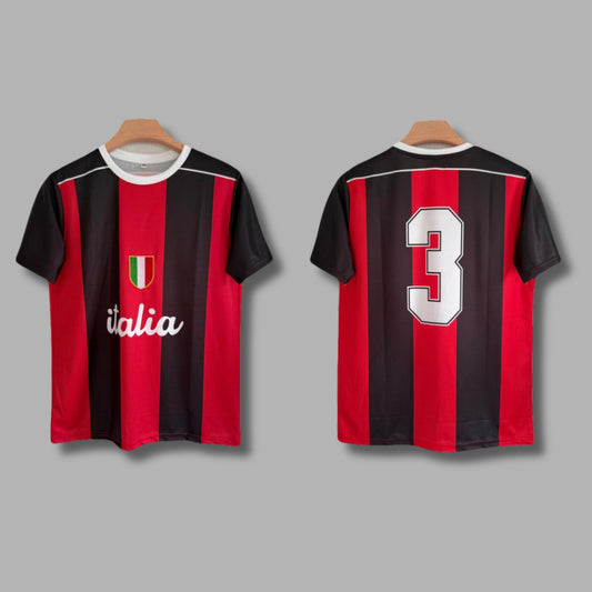 Ac Milan Vintage Style Half Sleeve Embroidery | Jersey Kada