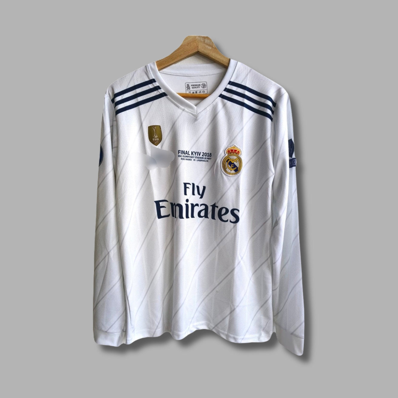 Real madrid 2018 UCL FINAL Edition Ronaldo Full Sleeve Embroidery - P1578 | Jersey Kada