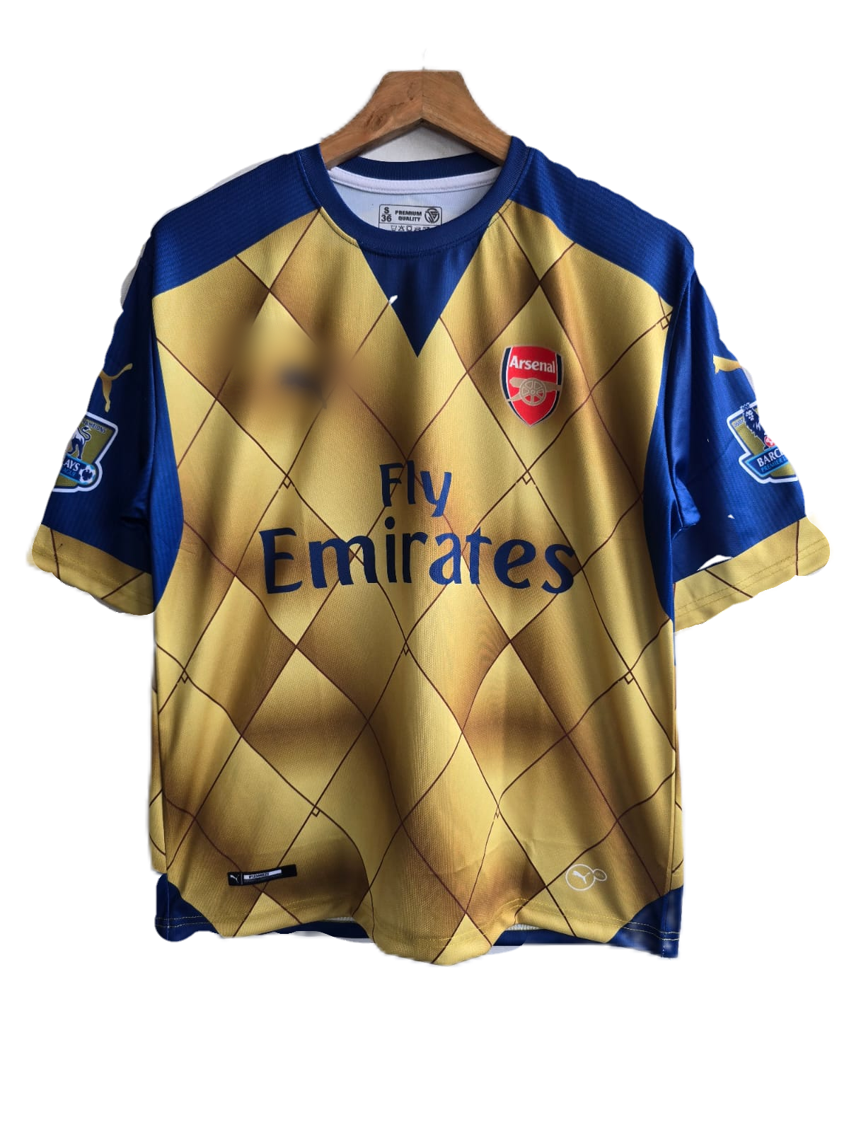 Arsenal 2015-16 Away kit Ozil Five sleeve -  P487 - Ms Retro Store