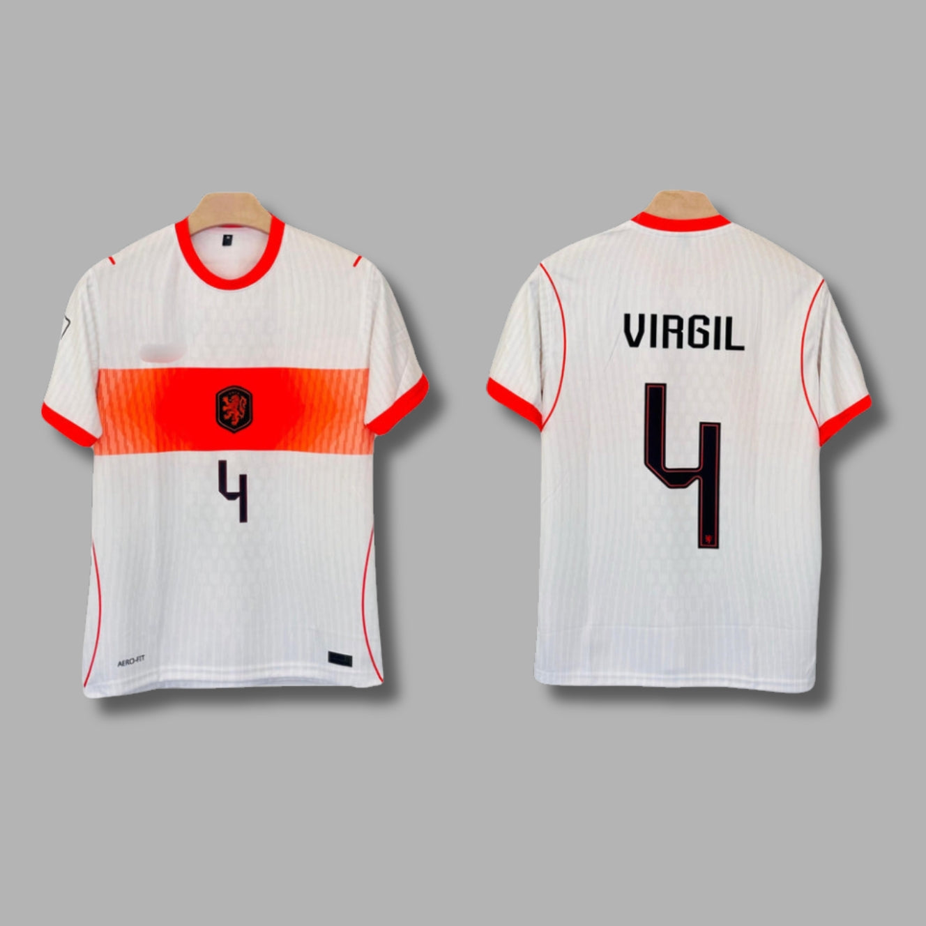 Netherlands 2026 WorldCup Van Dijik Away Half Sleeve Sublimation | Jersey Kada