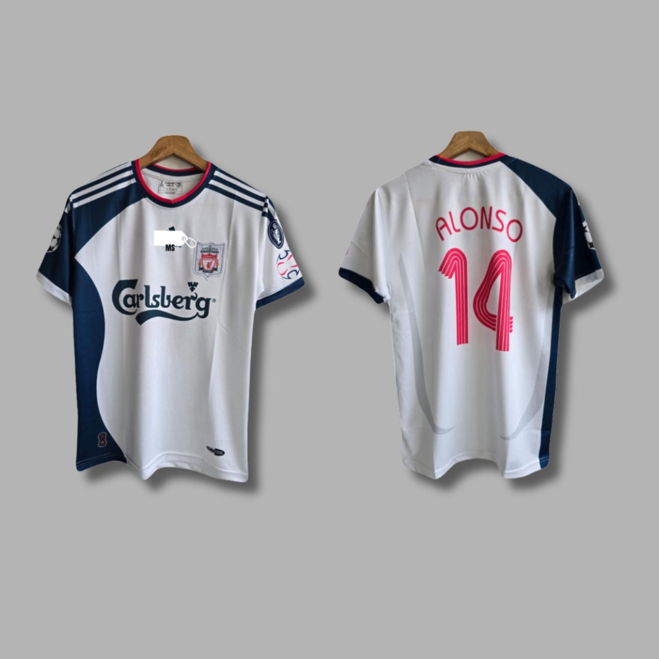 Liverpool 2006/07 away jersey Xabi Alonso Half Sleeve Embroidery -P328 | Jersey Kada