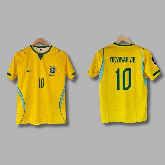 Brazil 2026 World Cup Home Neymar Jr Half sleeve Embroidery | Jersey Kada