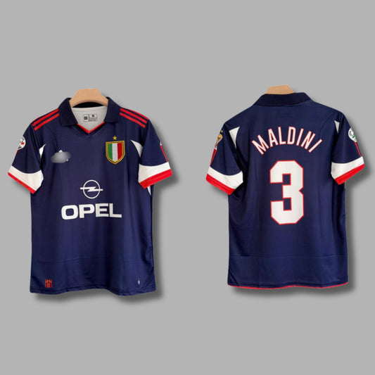 Italy 2006 Maldini Away Half Sleeve Collar Embroidery | Jersey Kada
