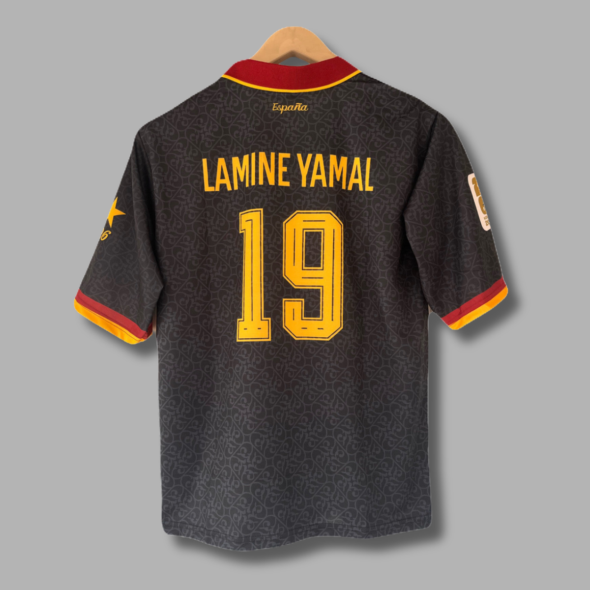 Yamal Spain 2star Five sleeve collar Jersey Embroidery - P2632| Jersey Kada
