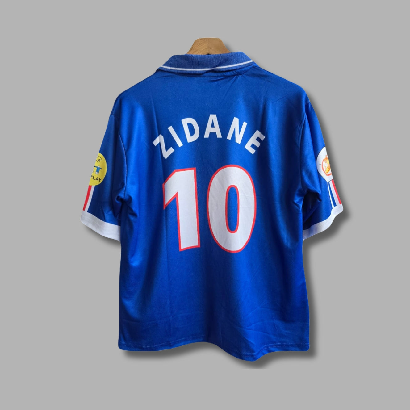 France 2000-01 Home Zidane Five Sleeve Collar Sublimation P1335 | Jersey Kada