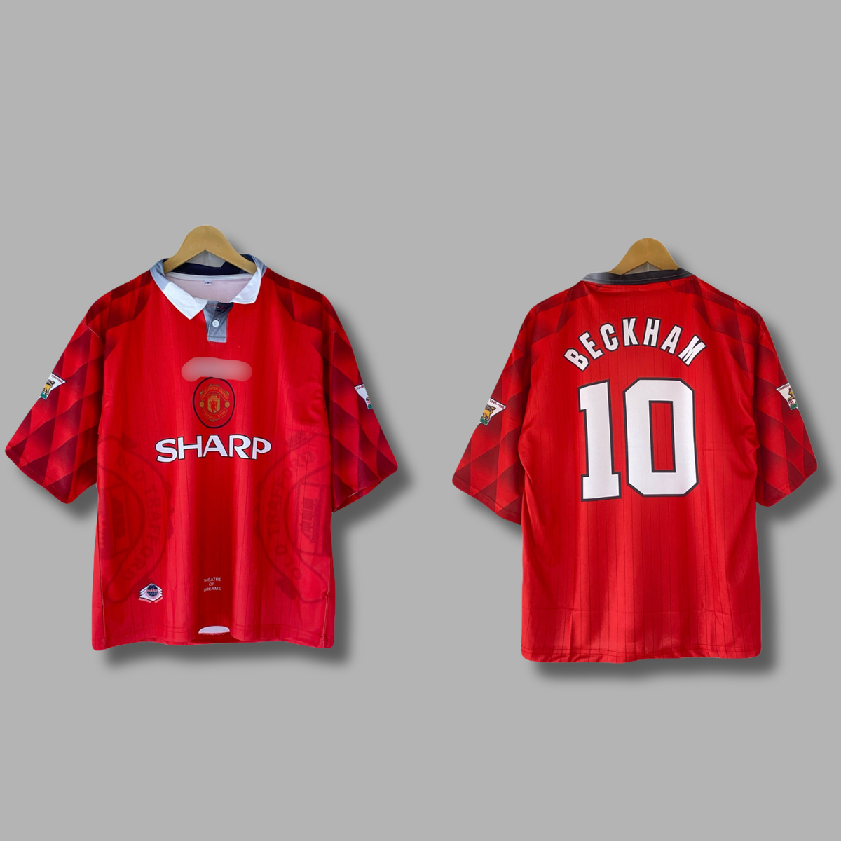 Beckham Manchester united Five Sleeve collar Sublimation Jersey | Jersey Kada