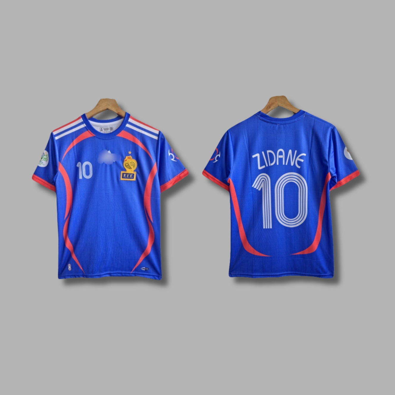 France 2006 World Cup Zidane Half Sleeve Embroidery Home kit | Jersey Kada