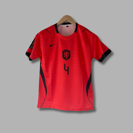 Netherlands 2026 World Cup Home van Dijik Half Sleeve Sublimation | Jersey Kada