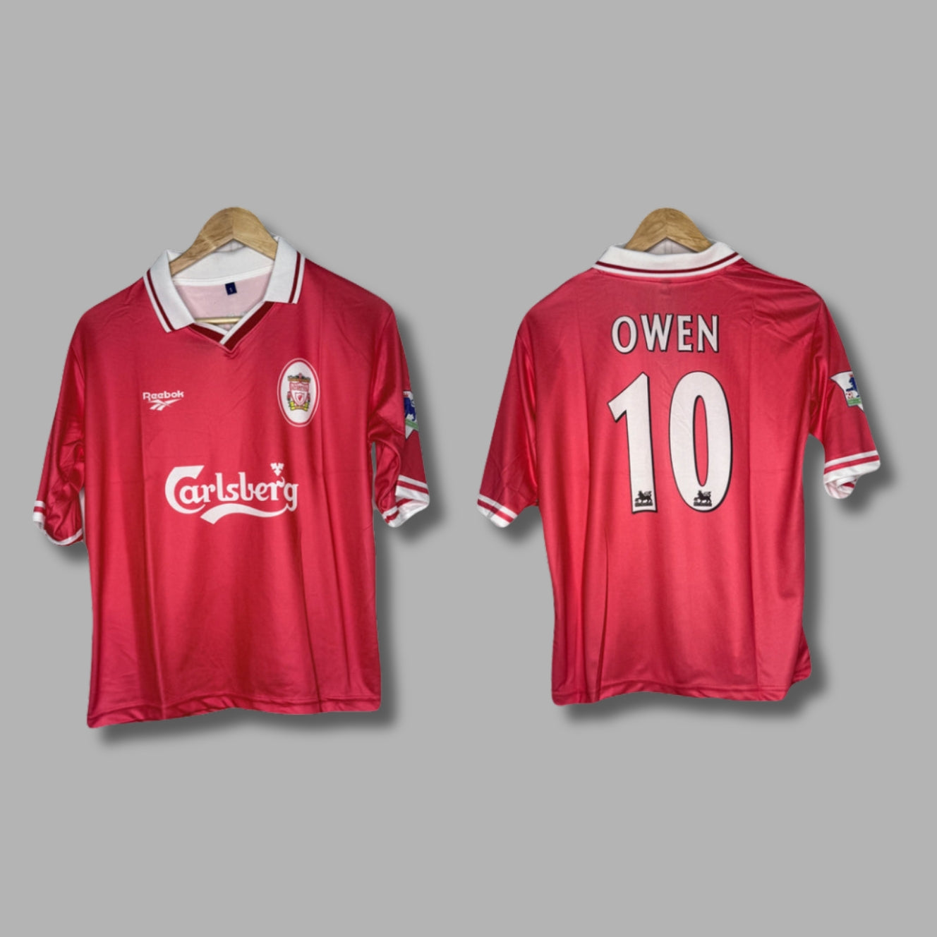 Liverpool 2000-01 Home M.Owen Five Sleeve Collar Sublimation P796 | Jersey Kada