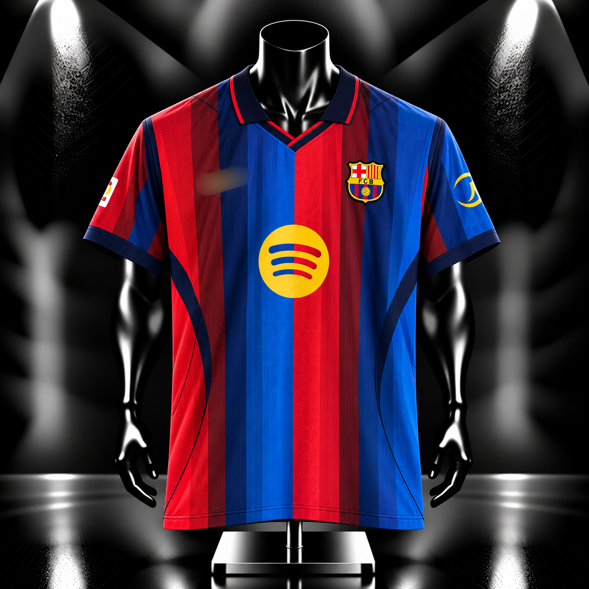 Pedri Barcelona 2026-27 Home kit embroidery half sleeve - P2551 | Jersey Kada