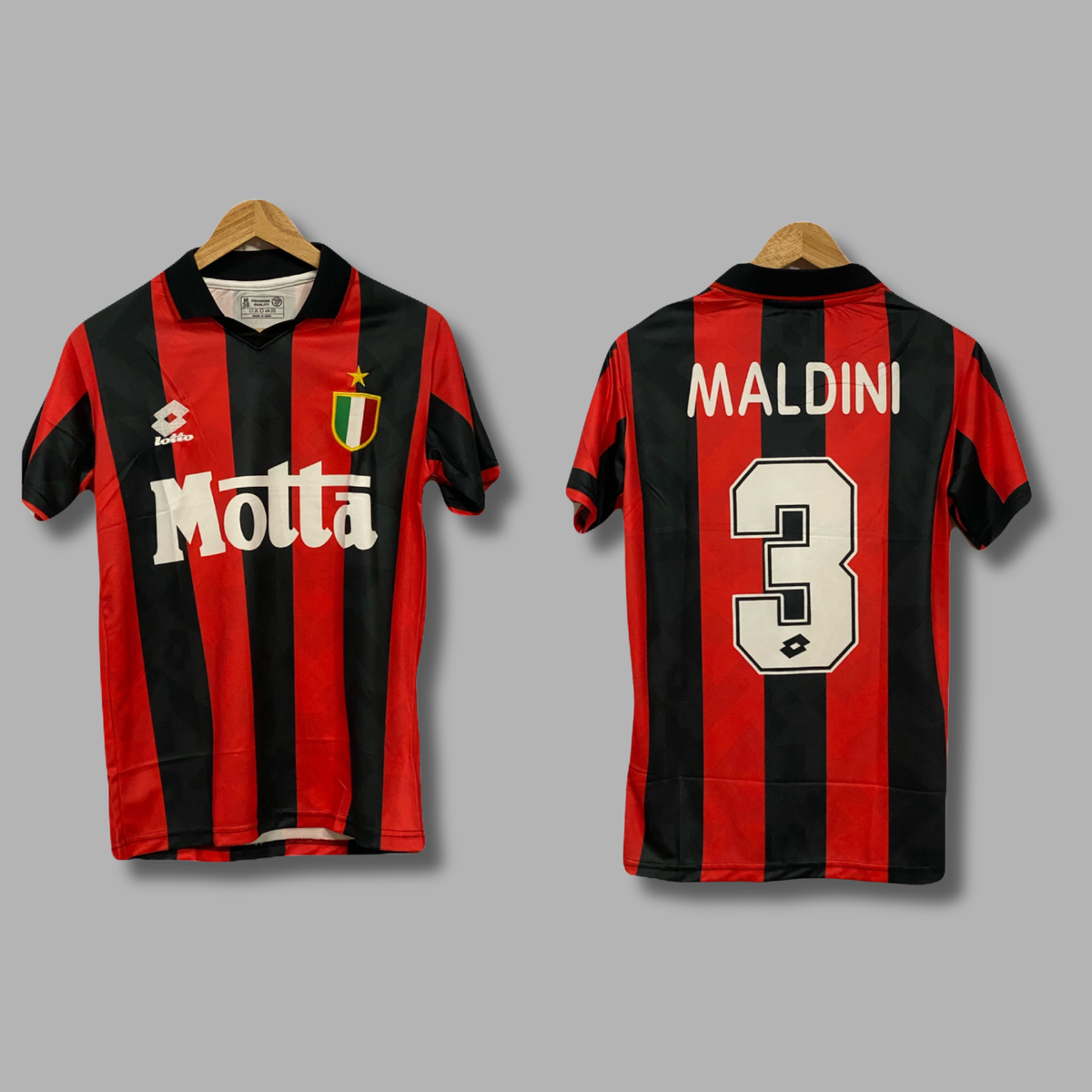 Ac Milan 1993 Home kit Maldini Half sleeve - P202 | Jersey Kada