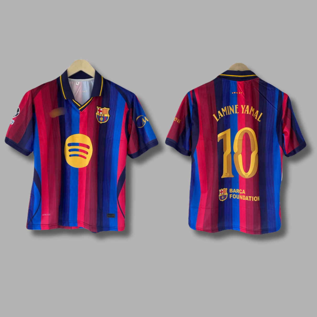 Lamine Yamal Barcelona 2026-27 Home Five Sleeve Collar Sublimation - P2342 | Jersey Kada