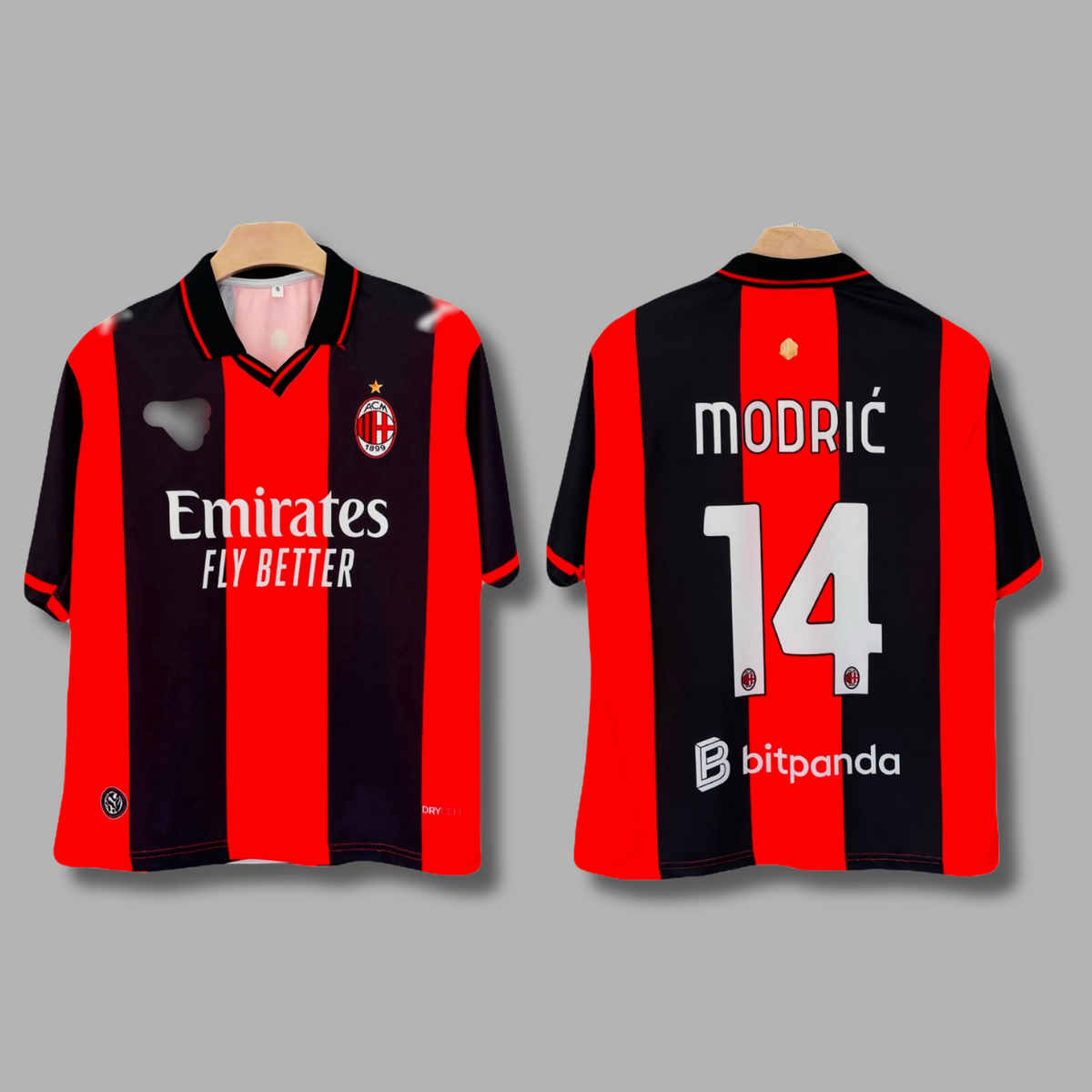 Modric Ac Milan 2026-27 Home Five sleeve Collar Sublimation jersey - P2565 | Jersey Kada