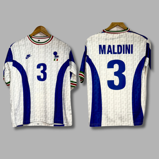 Italy 1996-97 Maldini Five Sleeve Sublimation - P720 | Jersey Kada