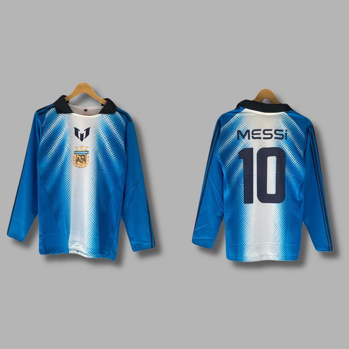 Argentina Messi Full Sleeve Collar Sublimation | Jersey Kada