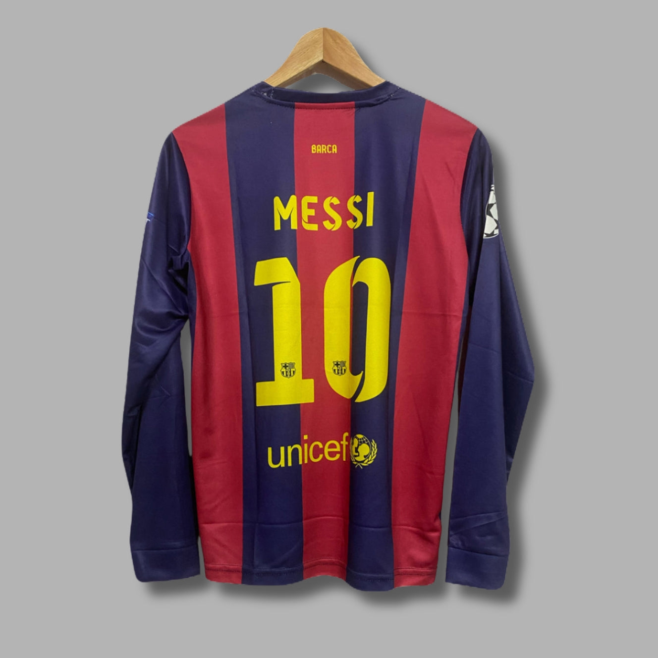 Barcelona 2014-15 Home Messi Full Sleeve Embroidery -P49 | Jersey Kada