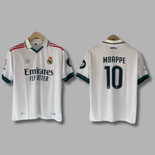 Mbappe Real Madrid Home 2026/27 Collar Five Sleeve Embroidery Jersey - P2479 | Jersey Kada