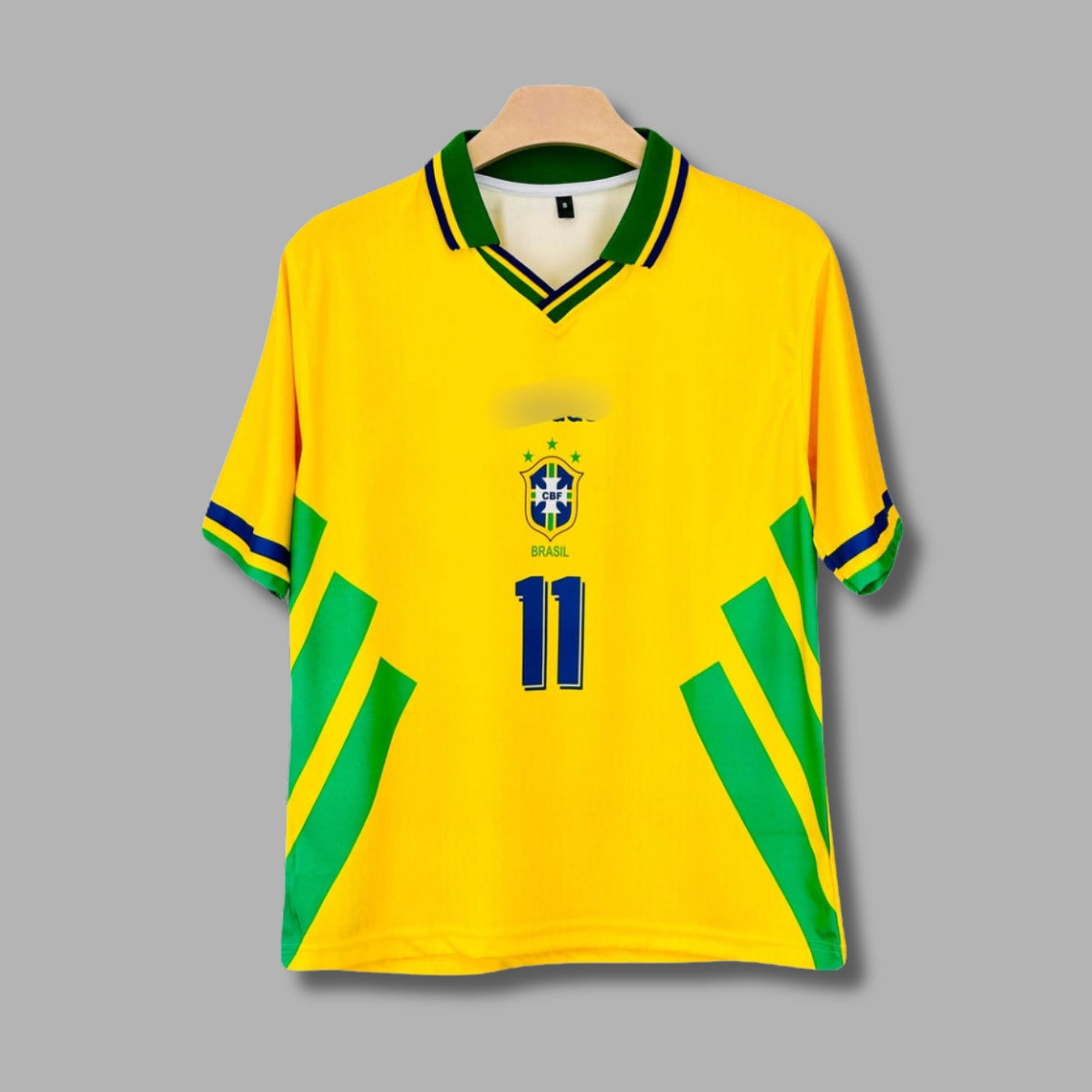 Brazil 1994 Edition Romario Five Sleeve Collar Sublimation- P2118 | Jersey Kada