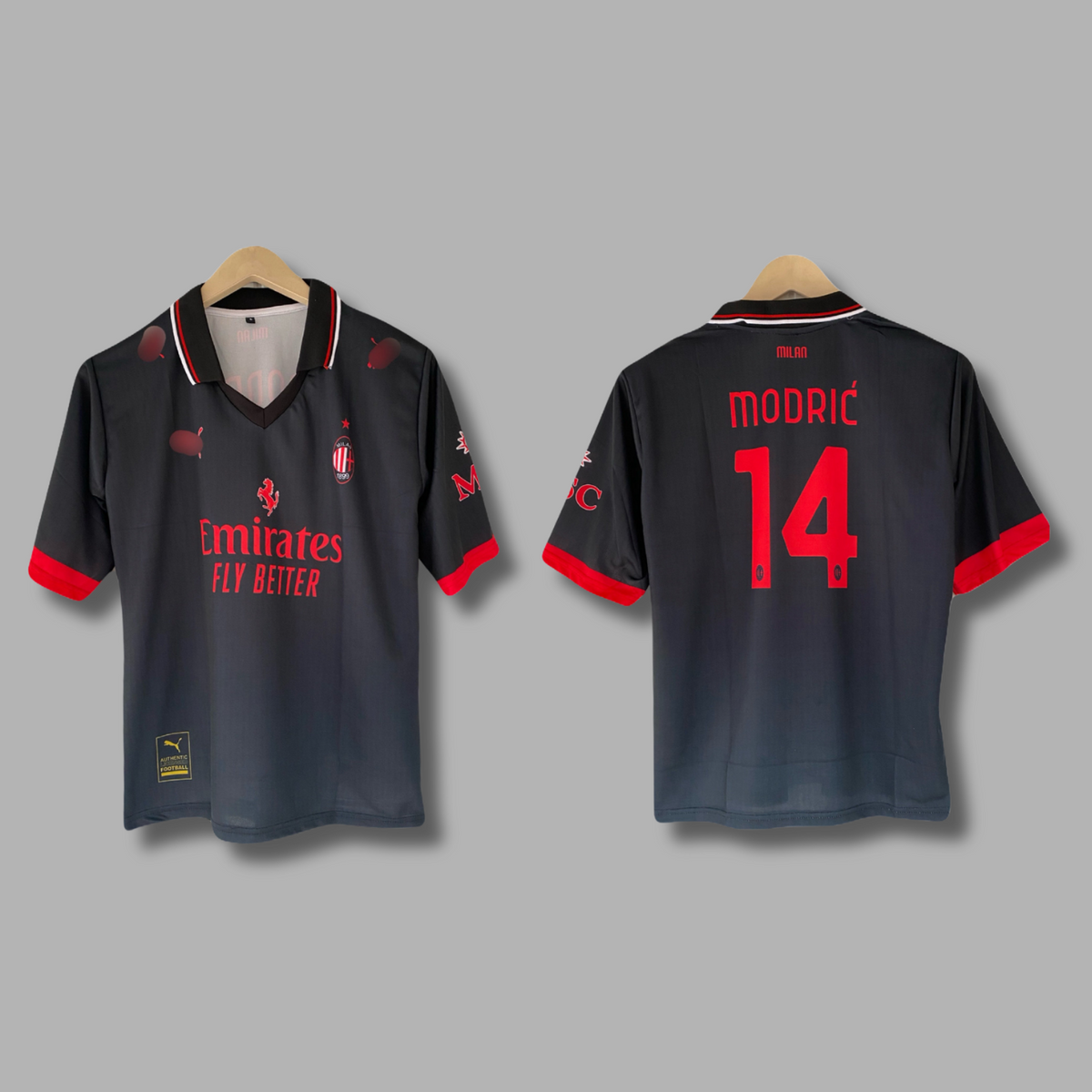 Modric Ac Milan 2026-27 Third Five sleeve Collar Sublimation jersey - P2633 | Jersey Kada