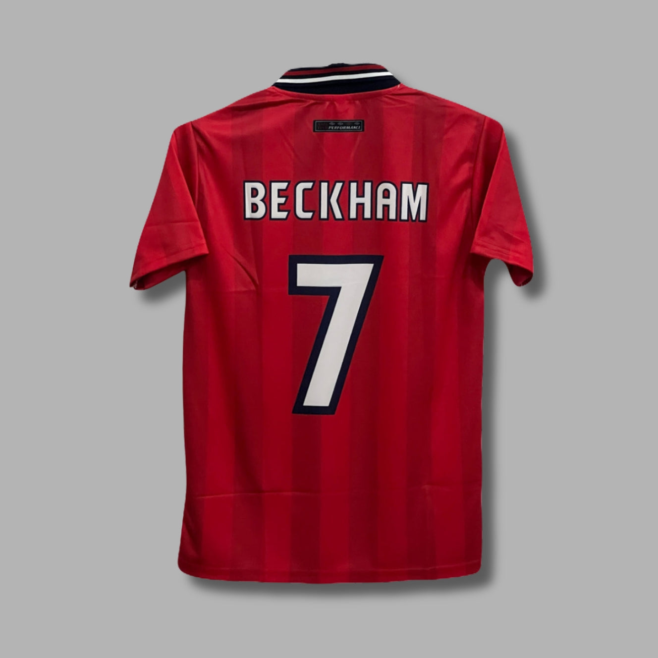 England 1998 Away Beckham Hlaf Sleeve Collar Sublimation P309 | Jersey Kada