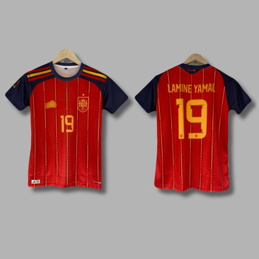 Spain 2026 WorldCup Lamine Yamal Home Half Sleeve Sublimation P1954 | Jersey Kada
