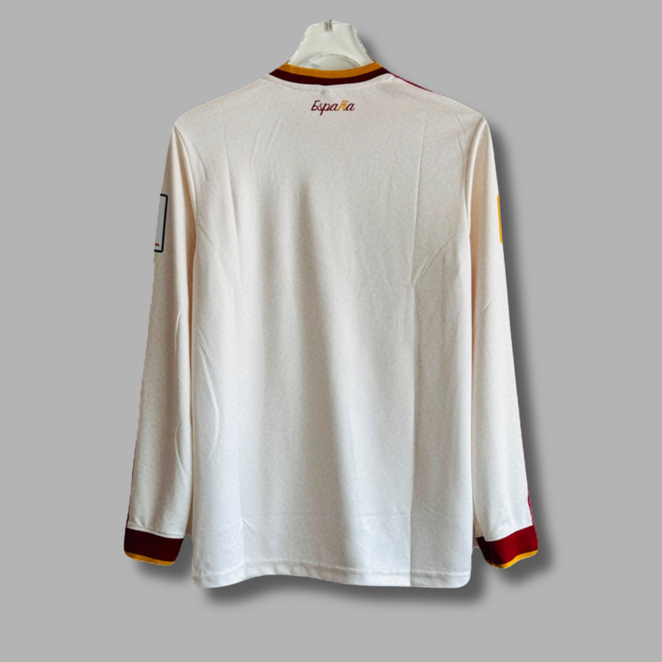 Spain 2 Star Away Plain Back Full Sleeve Embroidery -P2329 | Jersey Kada