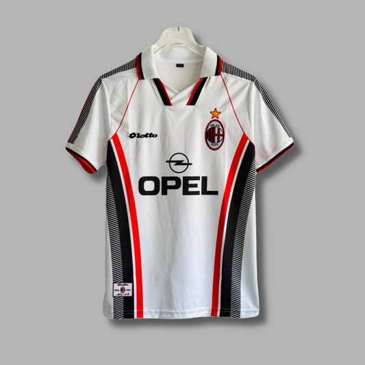 Ac Milan 2004 Maldini Away Half Sleeve Collar Embroidery P1776| Jersey Kada
