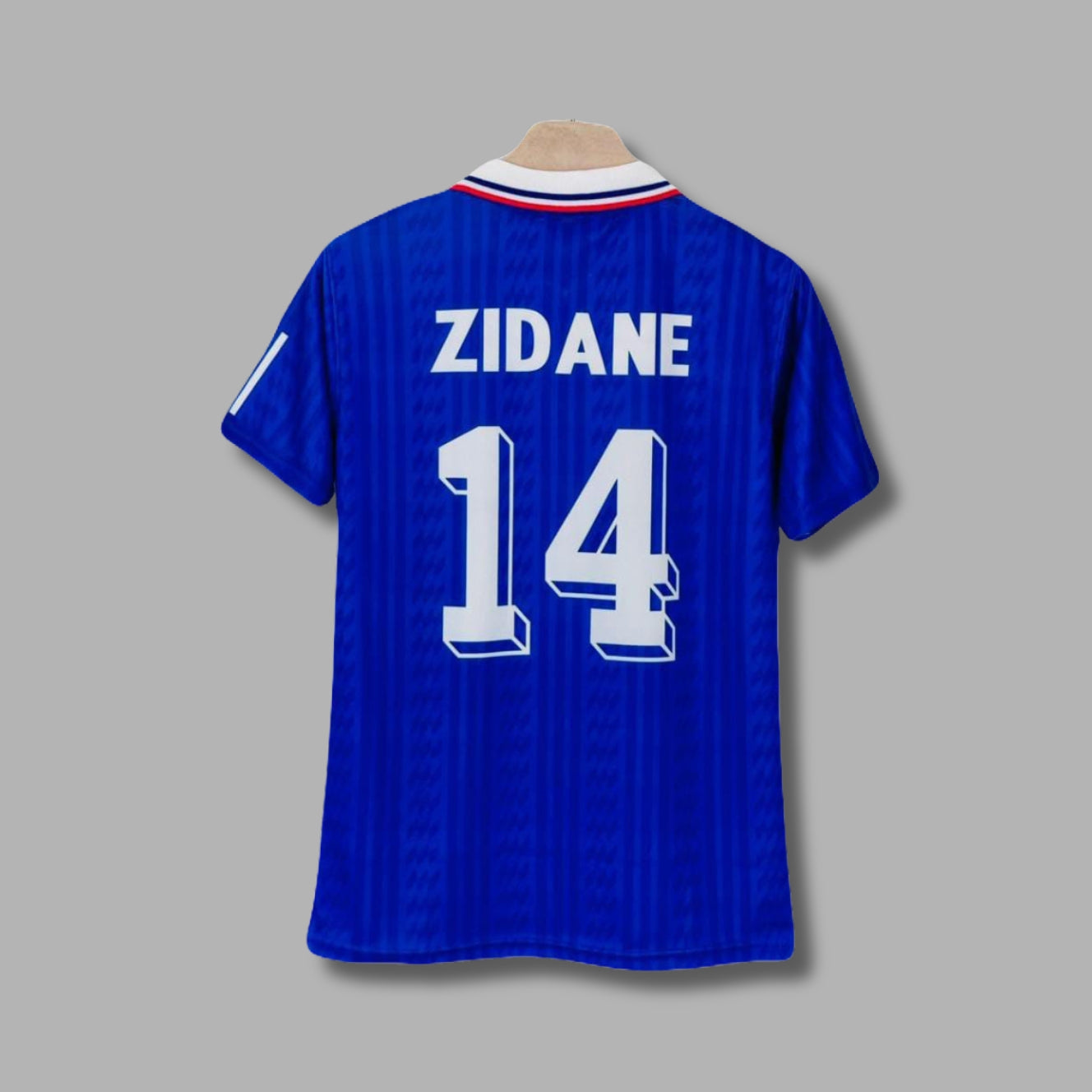 France 1994/96 Zidane Half Sleeve Collar Sublimation P1553 | Jersey Kada
