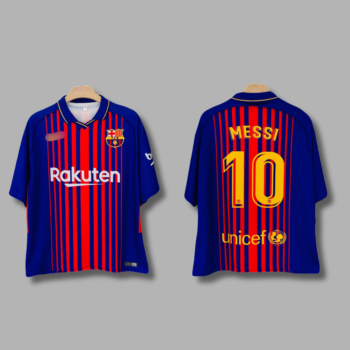 Messi Barcelona  Jersey Five Sleeve collar Sublimation | Jersey Kada