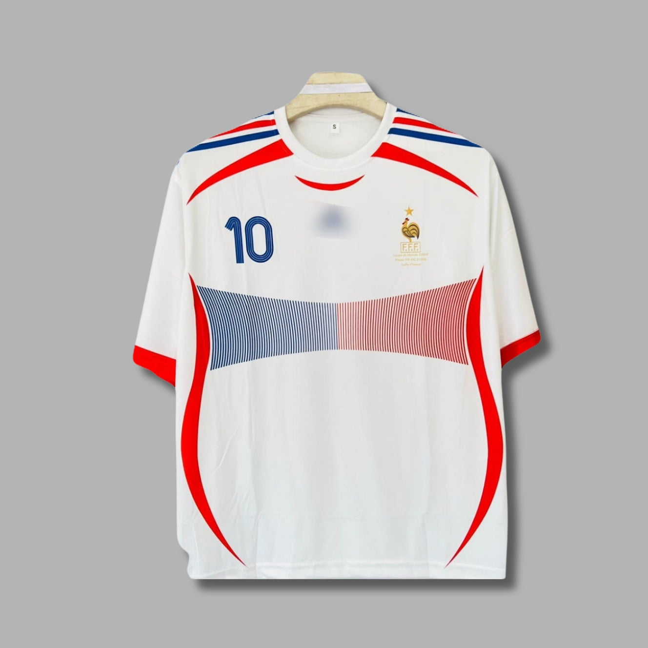 France 2006/07 Away Zidane Five Sleeve Sublimation P139 | Jersey Kada