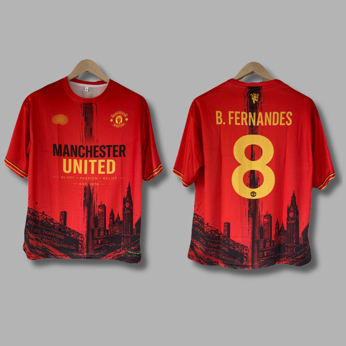 Bruno Manchester United Five Sleeve sublimation Jersey - P2586 | Jersey Kada
