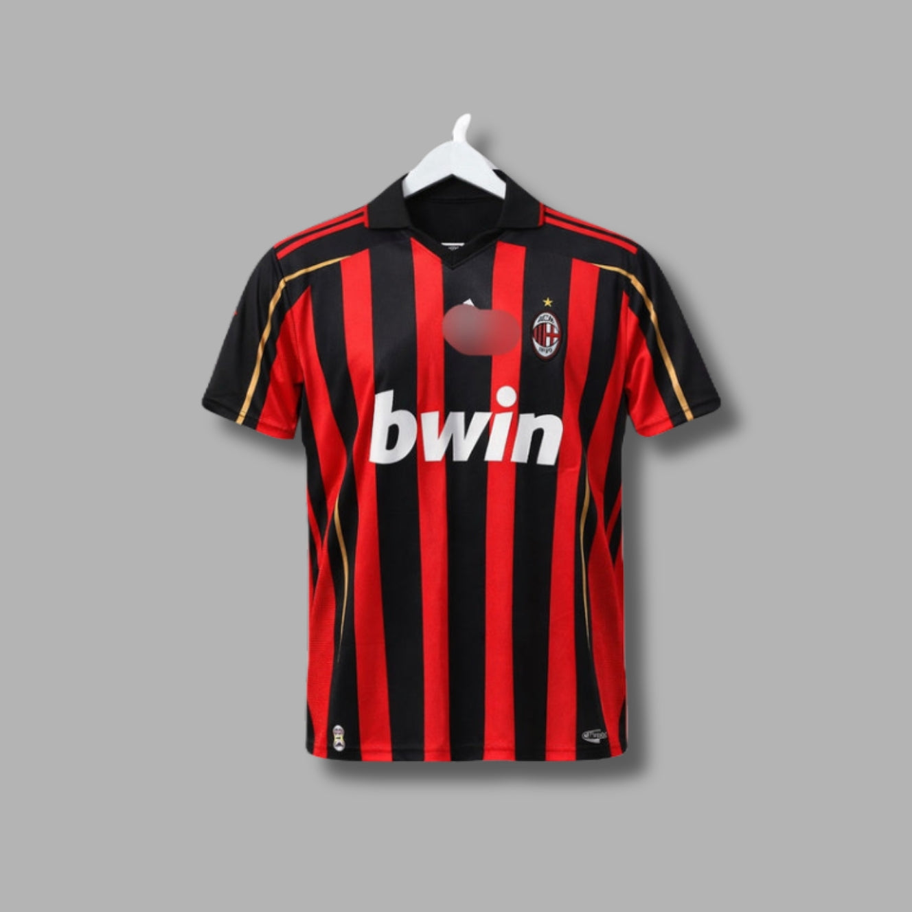 Ac milan Kaka 2006-2007 home kit Half Sleeve Collar Embroidery P1364 | Jersey Kada