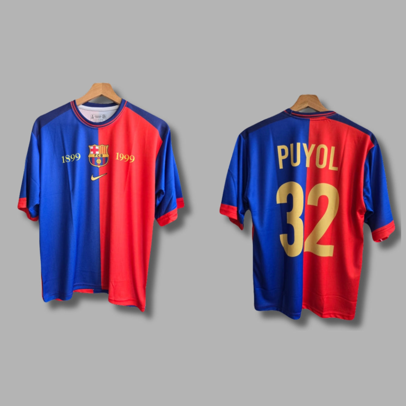 Barcelona 1999 Puyol vintage Five Sleeve Sublimation P168 | Jersey Kada