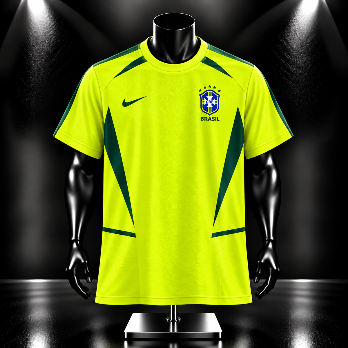 Ronaldo Nazario Brazil 2002 Home Half Sleeve Sublimation - P983 | Jersey Kada