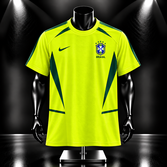 Ronaldo Nazario Brazil 2002 Home Half Sleeve Sublimation - P983 | Jersey Kada