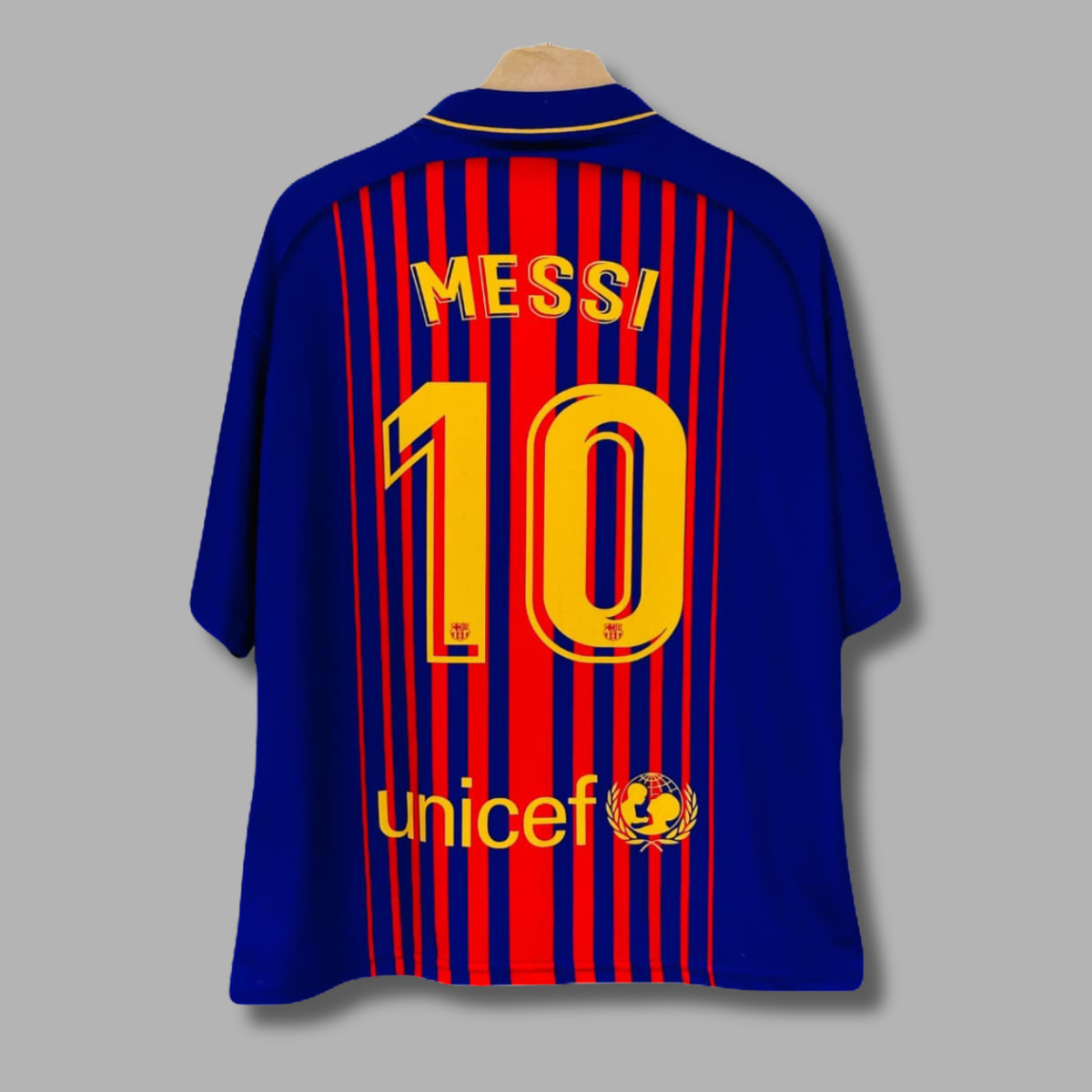 Messi Barcelona  Jersey Five Sleeve collar Sublimation | Jersey Kada