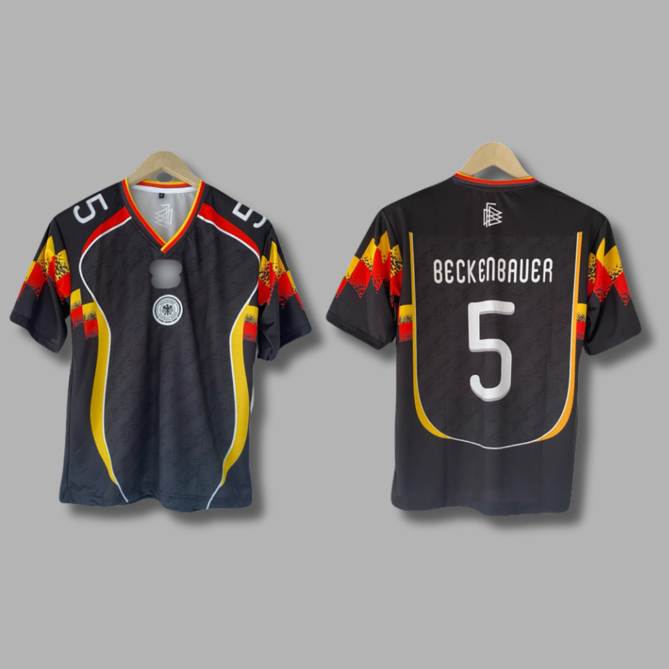 Beckenbauer Germany Five Sleeve Collar Embroidery- P2318 | Jersey Kada